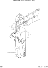 ARM HYDRAULIC PIPING(3.75M)