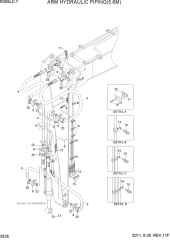 ARM HYDRAULIC PIPING(5.6M, #1525-)