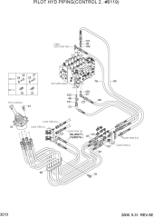 PILOT HYD PIPING(CONTROL 2, -#0119)