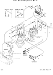 PILOT HYDRAULIC PIPING(BASE 1, #0120-)