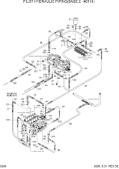 PILOT HYDRAULIC PIPING(BASE 2, -#0119)