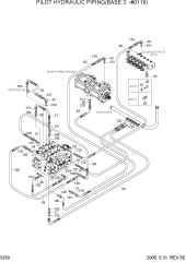 PILOT HYDRAULIC PIPING(BASE 3, -#0119)