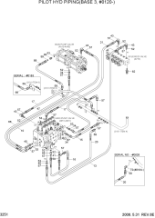 PILOT HYDRAULIC PIPING(BASE 3, #0120-)