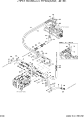UPPER HYDRAULIC PIPING(BASE, -#0119)