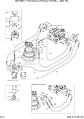 UPPER HYDRAULIC PIPING(TRAVEL, -#0478)