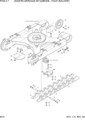 UNDERCARRIAGE MTG(#0008-, HIGH WALKER)
