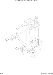 BUCKET(0.9M3 SAE HEAPED)