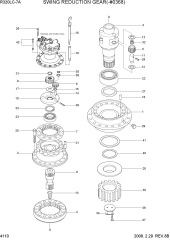 SWING REDUCTION GEAR(-#0368)