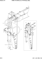 ARM HYDRAULIC PIPING(2.2M)