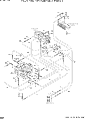 PILOT HYDRAULIC PIPING(BASE 3, #0552-)