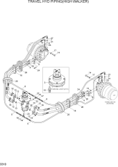 TRAVEL HYD PIPING(HIGH WALKER)