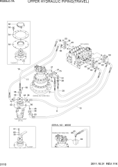 UPPER HYDRAULIC PIPING(TRAVEL)