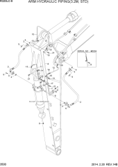 ARM HYDRAULIC PIPING(3.2M, STD)