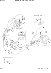 TRAVEL HYDRAULIC PIPING