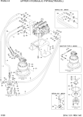 UPPER HYDRAULIC PIPING(TRAVEL)