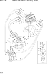 UPPER HYDRAULIC PIPING(TRAVEL)