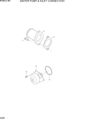 WATER PUMP & INLET CONNECTION