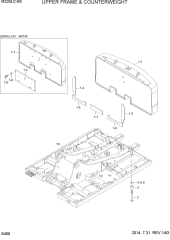 UPPER FRAME & COUNTERWEIGHT