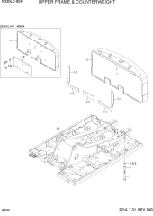 UPPER FRAME & COUNTERWEIGHT