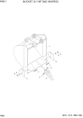 BUCKET(0.11M3 SAE HEAPED)