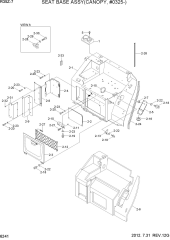 SEAT BASE ASSY(CANOPY, #0325-)