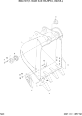 BUCKET(1.46M3 SAE HEAPED, #0058-)