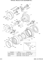 TRAVEL REDUCTION GEAR(#0742-)