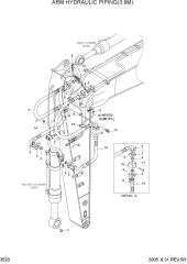 ARM HYDRAULIC PIPING(3.9M)