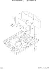 UPPER FRAME & COUNTERWEIGHT