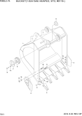 BUCKET(1.62M3 SAE HEAPED, STD, #0118-)