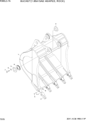 BUCKET(1.86M3 SAE HEAPED, ROCK)