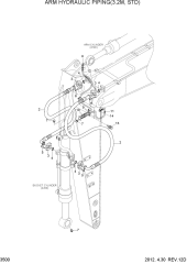 ARM HYDRAULIC PIPING(3.2M, STD)