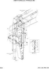 ARM HYDRAULIC PIPING(4.3M)
