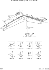 BOOM HYD PIPING(6.5M, STD, -#0134)