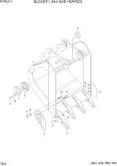 BUCKET(1.46M3 SAE HEAPED, S/LONG)