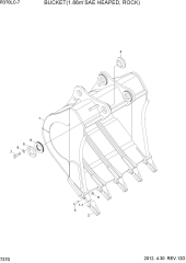 BUCKET(1.86M3 SAE HEAPED, ROCK)
