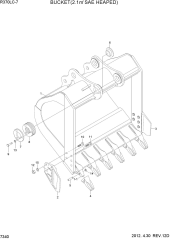 BUCKET(2.1M3 SAE HEAPED)