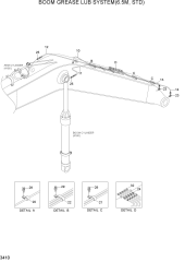 BOOM GREASE LUB SYSTEM(6.5M, STD)