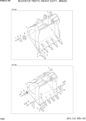 BUCKET(5 TEETH, HEAVY DUTY -#0025)