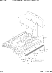 UPPER FRAME & COUNTERWEIGHT