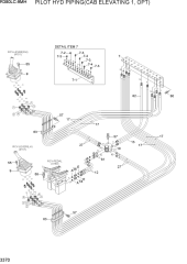 PILOT HYD PIPING(CAB ELEVATING 1, OPT)