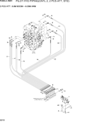 PILOT HYD PIPING(CNTL 2, 2 PCS ATT, STD)