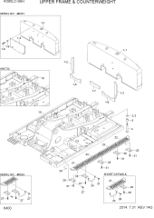 UPPER FRAME & COUNTERWEIGHT