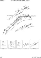 BOOM HYD PIPING(8.6M, LONG)