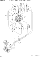 PILOT HYD PIPING(CONTROL 3, #0010-)