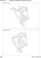 BUCKET(2.10M3 SAE HEAPED, ROCK)