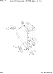 BUCKET(1.00M3 SAE HEAPED, #0941-#1471)