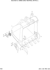 BUCKET(1.84M3 SAE HEAPED, #1472-)