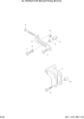 ALTERNATOR MOUNTING(-#1274)