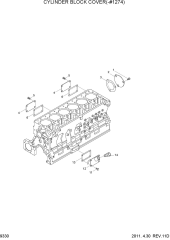 CYLINDER BLOCK COVER(-#1274)